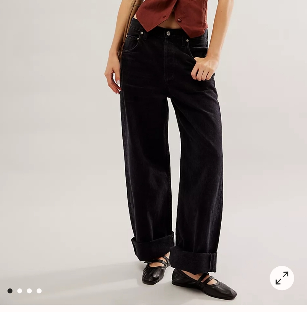 Citizens Of Humanity Ayla Baggy Cuffed Crop Jean In Voila
